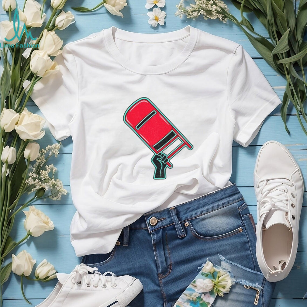 Rebellious Raised Fist Chair Protest shirt
