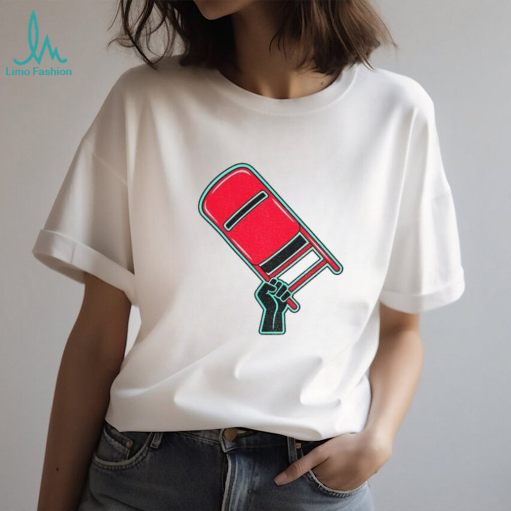 Rebellious Raised Fist Chair Protest shirt