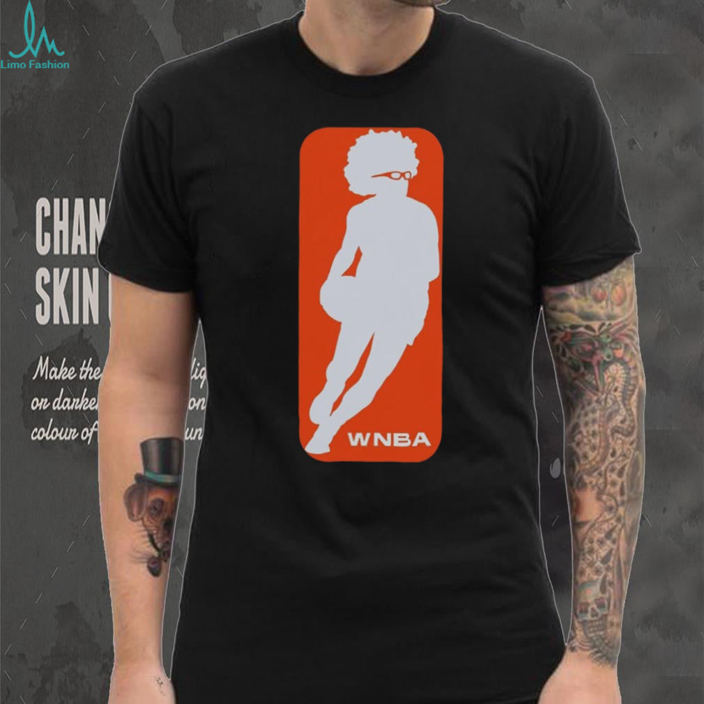 Retro Style Afro Basketball Player Silhouette Unisex Shirt