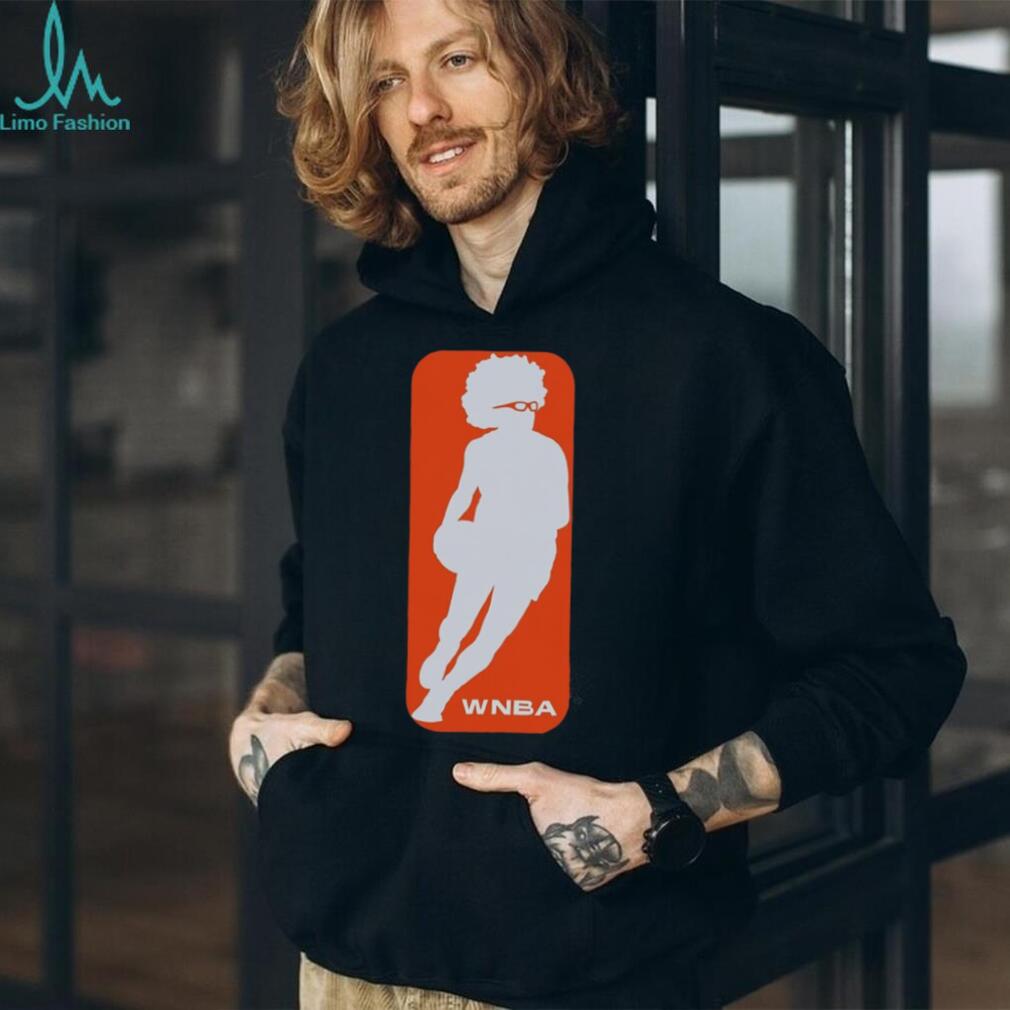 Retro Style Afro Basketball Player Silhouette Unisex Shirt