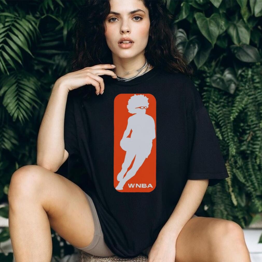 Retro Style Afro Basketball Player Silhouette Unisex Shirt