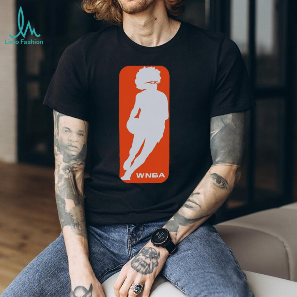 Retro Style Afro Basketball Player Silhouette Unisex Shirt