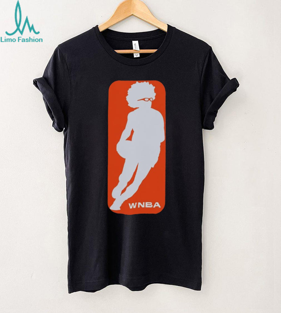 Retro Style Afro Basketball Player Silhouette Unisex Shirt