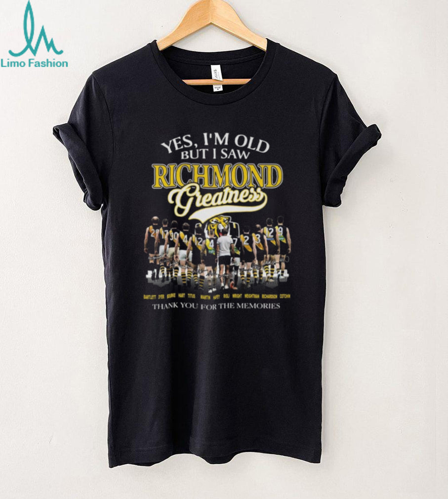 Richmond Tigers Football Legends Thank You Memories Retro Shirt