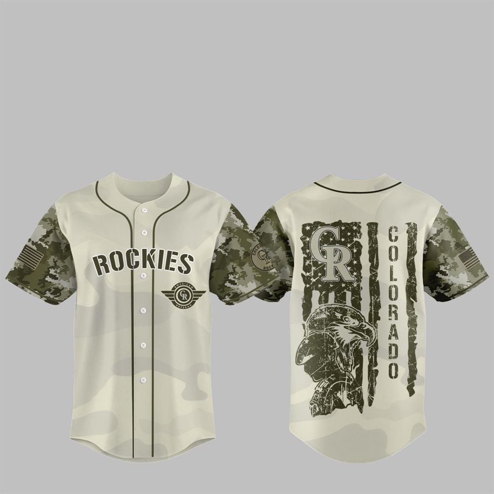 Rockies 2025 Armed Forces Day Night Jersey - Grishko.com