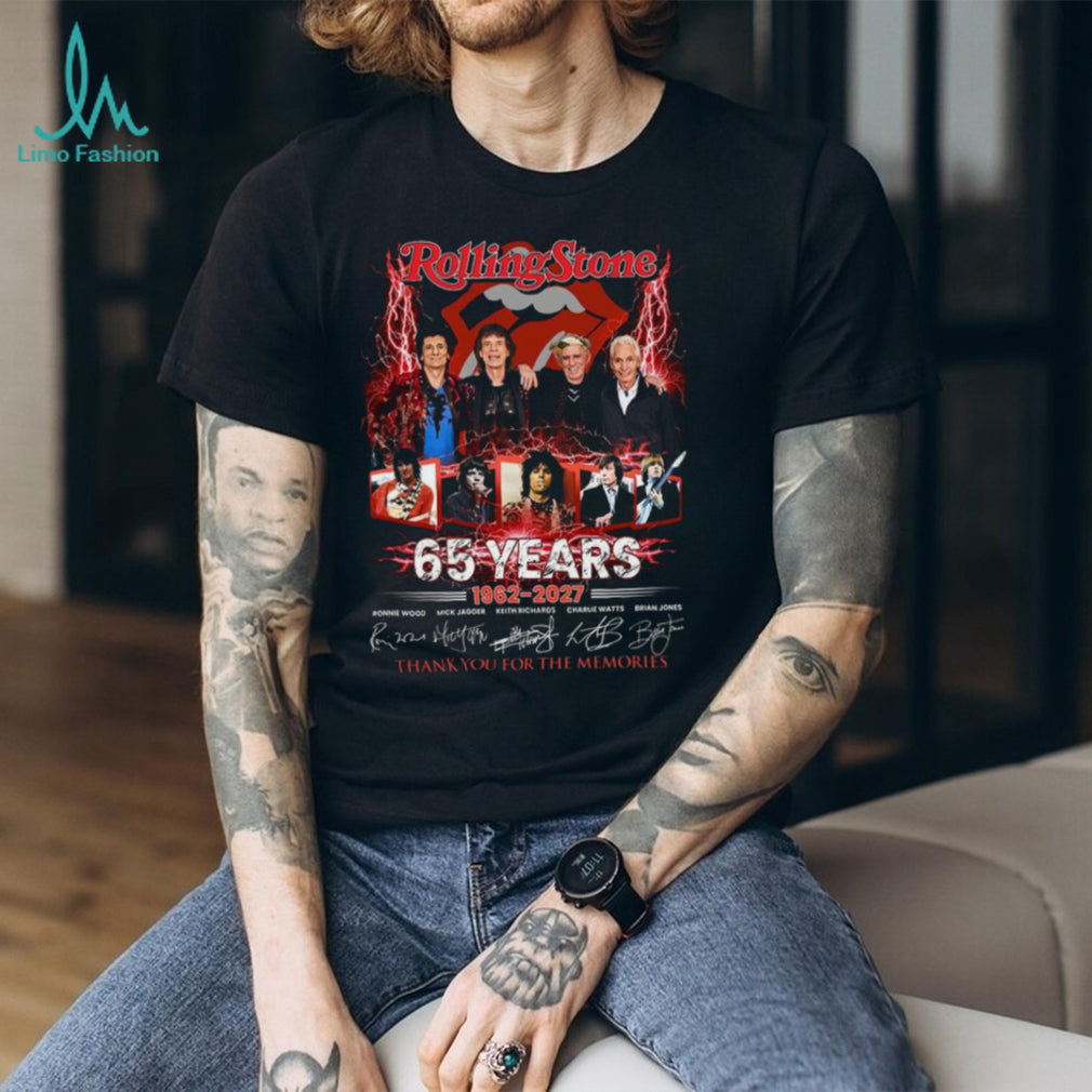 Rolling Stone 65 Years 1962 2027 Thank You For The Memories Shirt