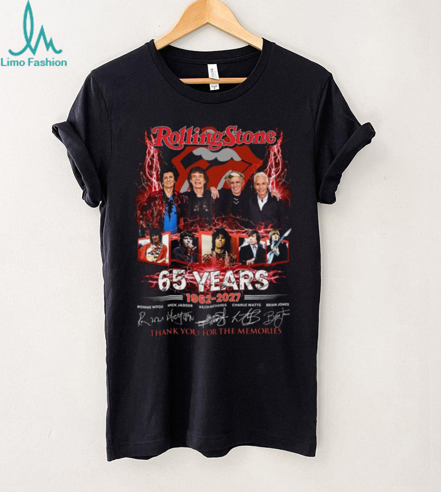 Rolling Stone 65 Years 1962 2027 Thank You For The Memories Shirt