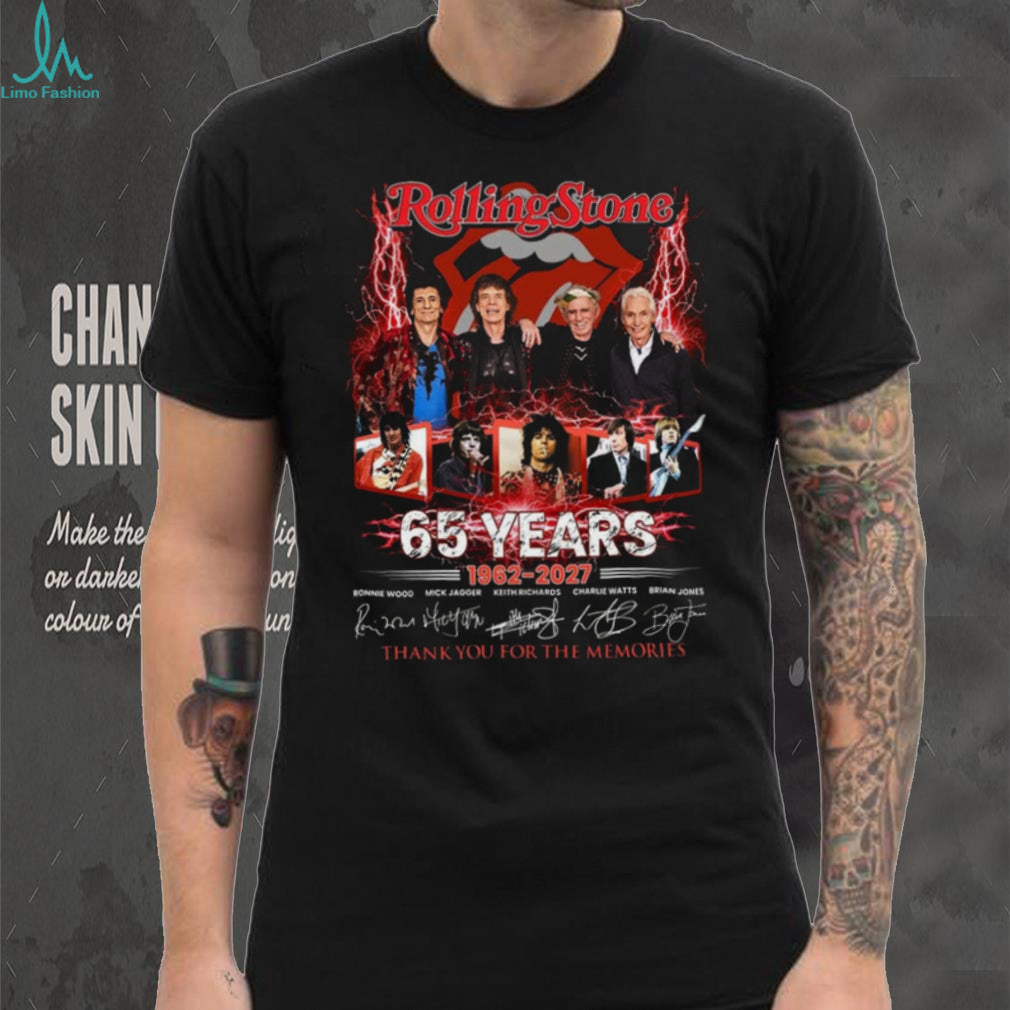 Rolling Stone 65 Years 1962 2027 Thank You For The Memories Shirt