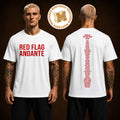 Rosalia Lux Tour 2026 Red Flag Andante Two Sided Unisex White T Shirt
