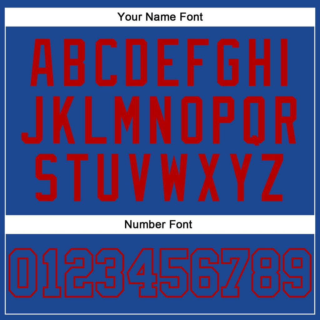Custom Royal Royal-Red Authentic Baseball Jersey
