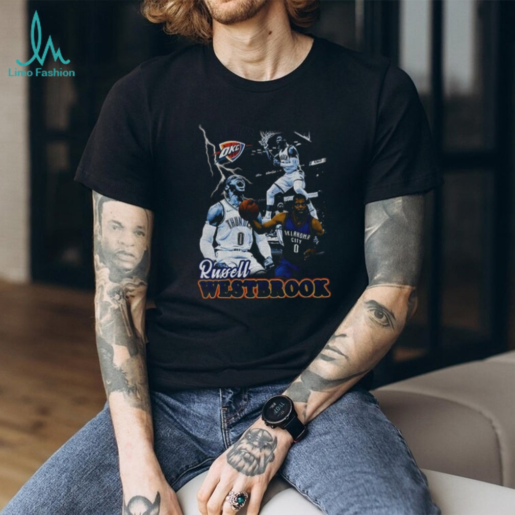 Russell Westbrook Vintage OKC Thunder Retirement graphic shirt