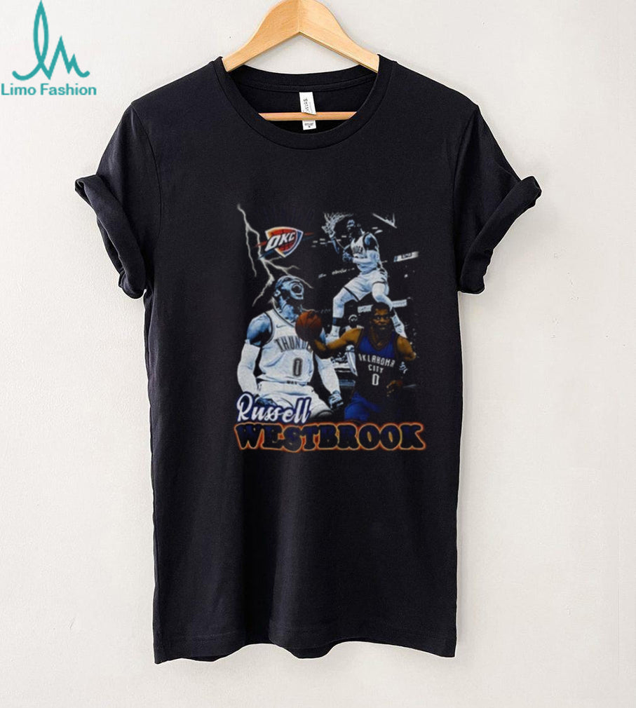 Russell Westbrook Vintage OKC Thunder Retirement graphic shirt