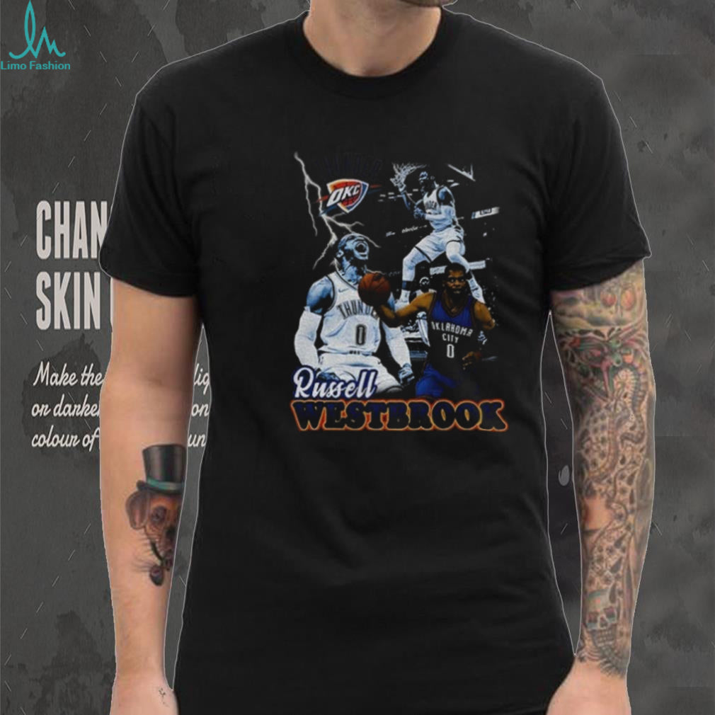 Russell Westbrook Vintage OKC Thunder Retirement graphic shirt
