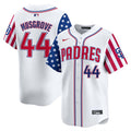 San Diego Padres #44 Joe Musgrove White 2025 Independence Day Vapor