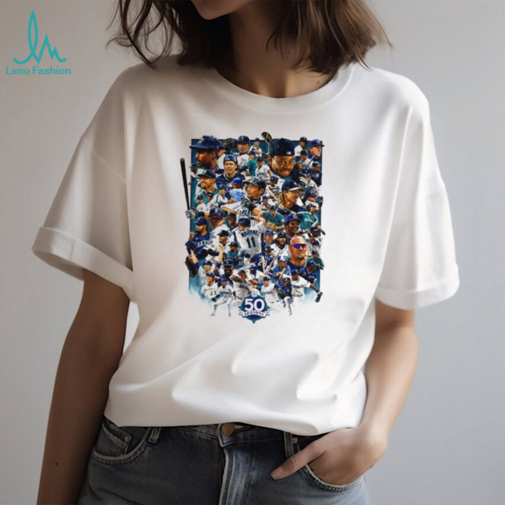 Seattle Mariners 50 Seasons Collage MLB shirt