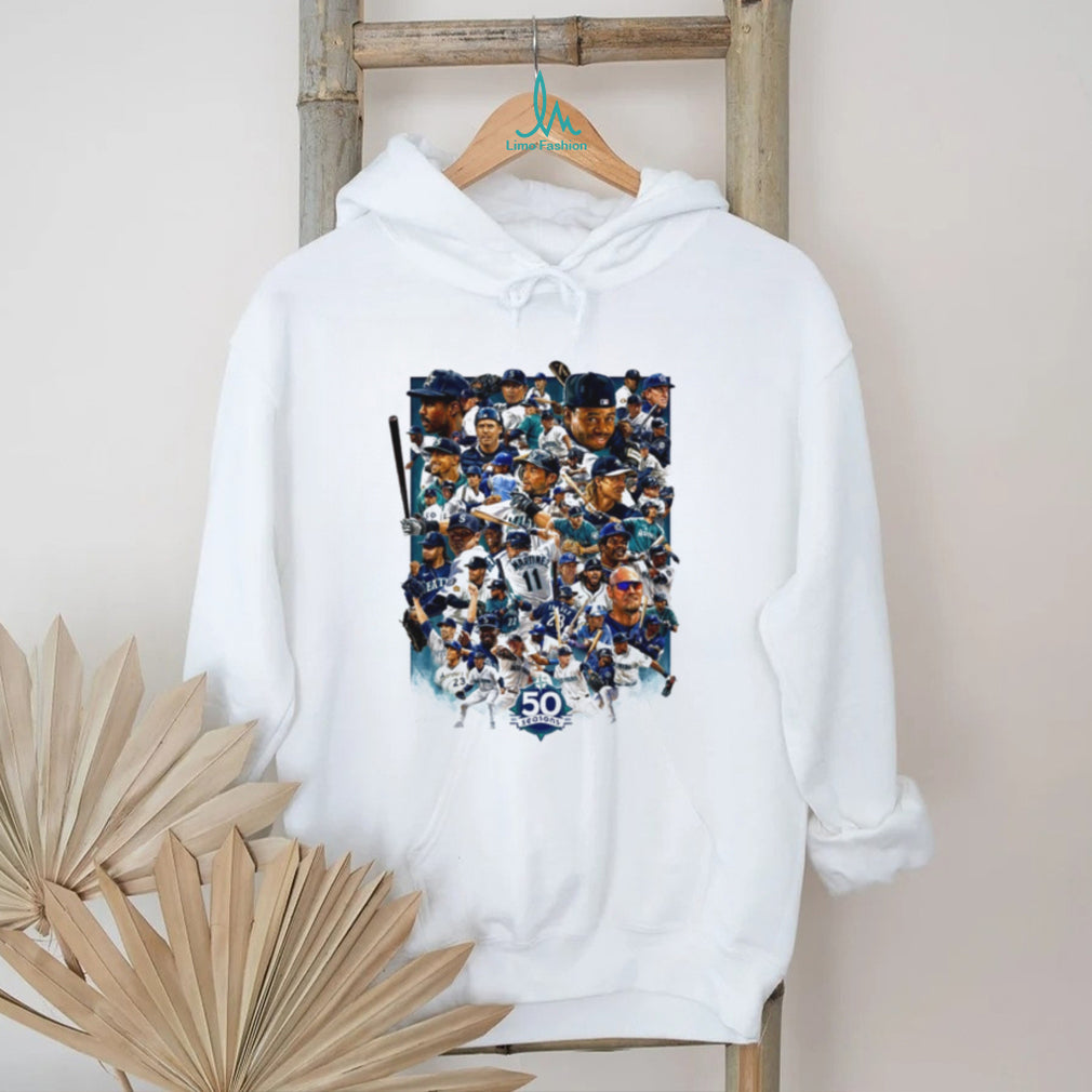 Seattle Mariners 50 Seasons Collage MLB shirt