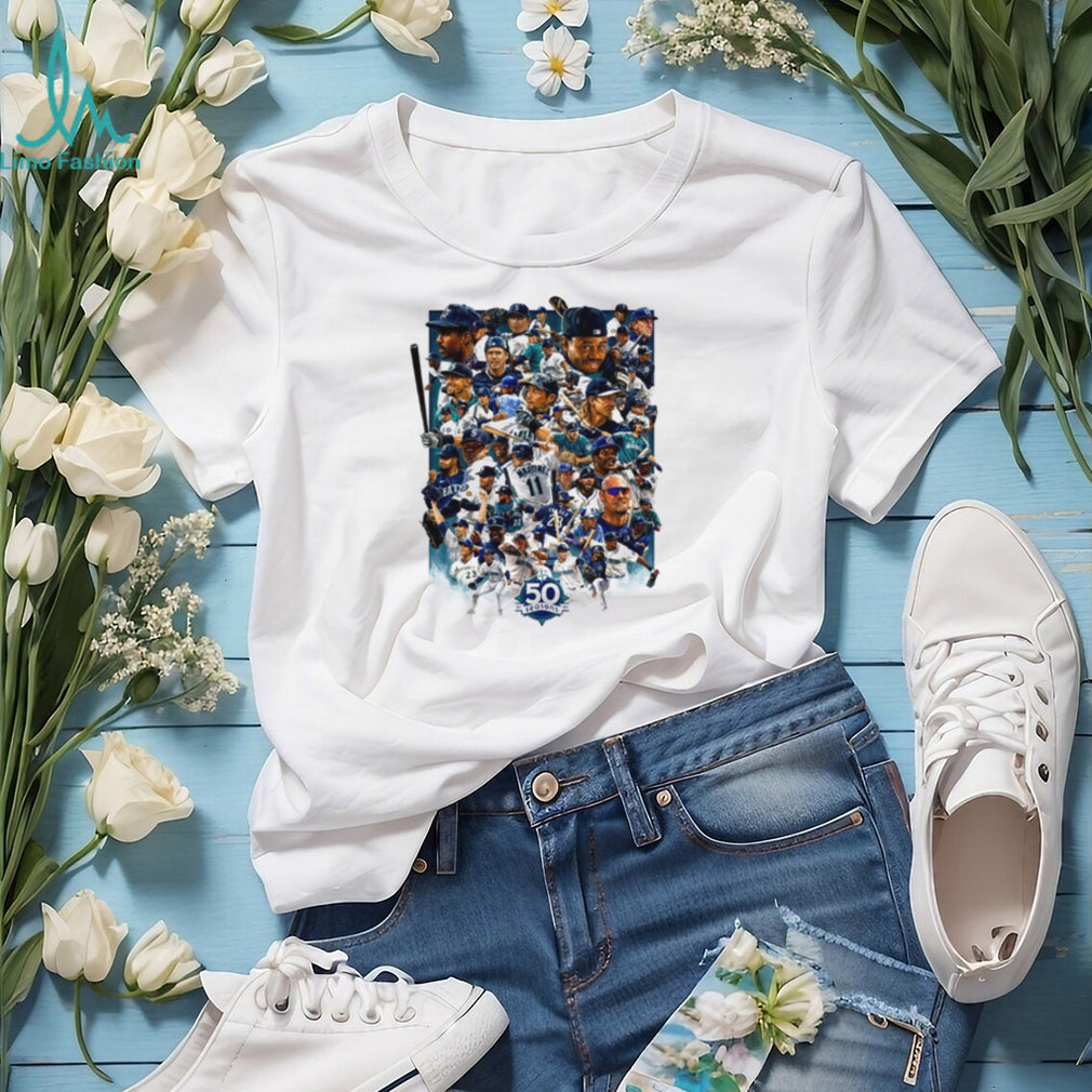 Seattle Mariners 50 Seasons Collage MLB shirt