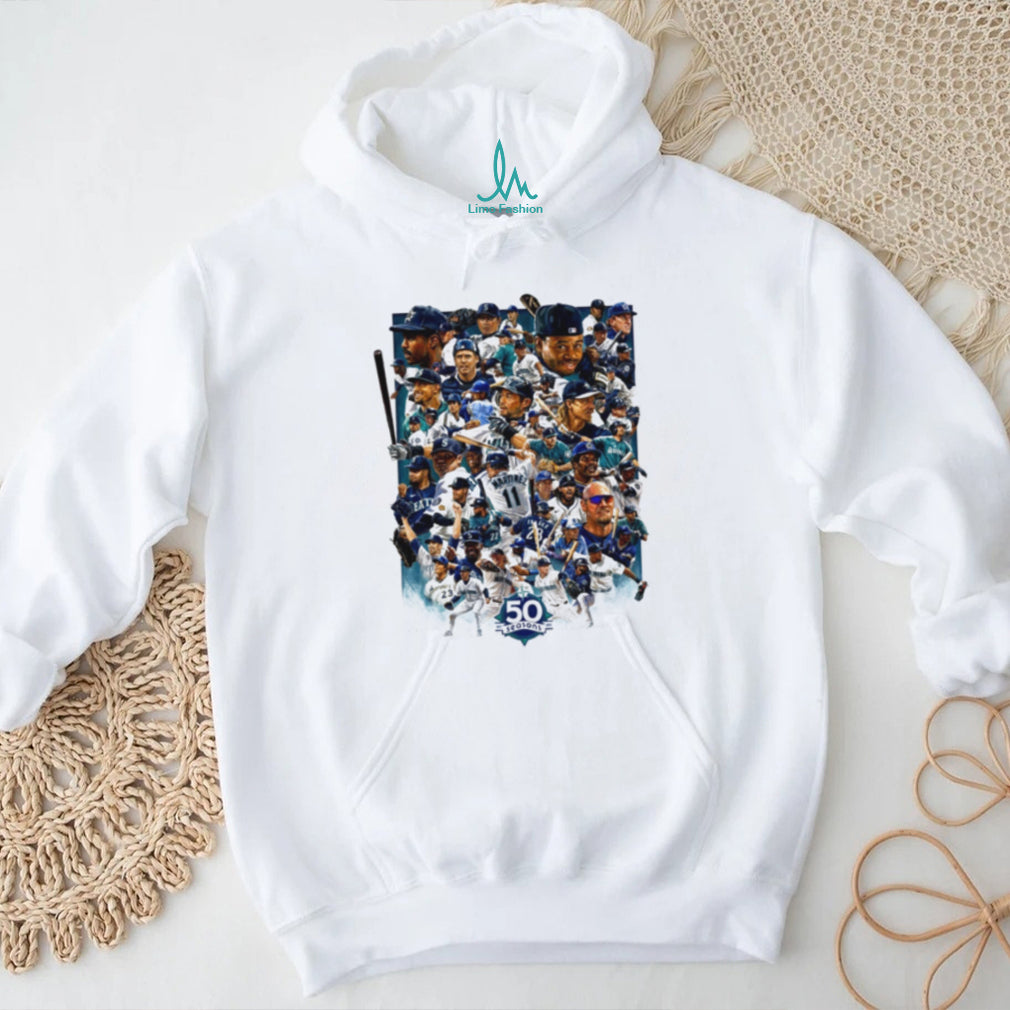 Seattle Mariners 50 Seasons Collage MLB shirt