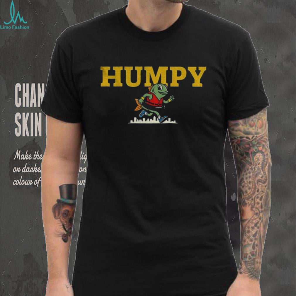 Seattle Mariners baseball Humpy the Salmon running shirt