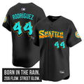 Seattle Mariners #44 Julio Rodríguez Black 2025 'Graffiti Emerald Drop Edition' Vapor