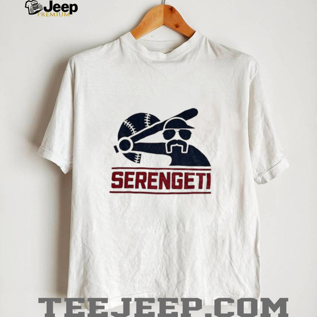 Serengeti mustache sunglasses White Sox logo style shirt