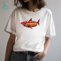 Shark Hot Dog Mustard Food Mashup Humor Graphic shirt