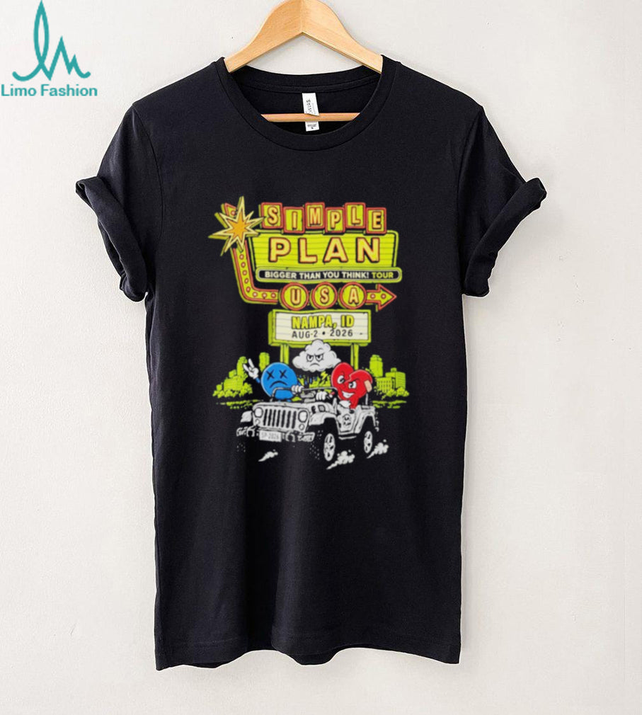 Simple Plan Nampa Idaho 2026 Specific City Live At Ford Idaho Center Amphitheater Shirt
