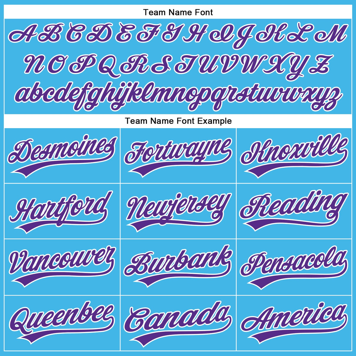 Custom Sky Blue Purple-White Authentic Baseball Jersey