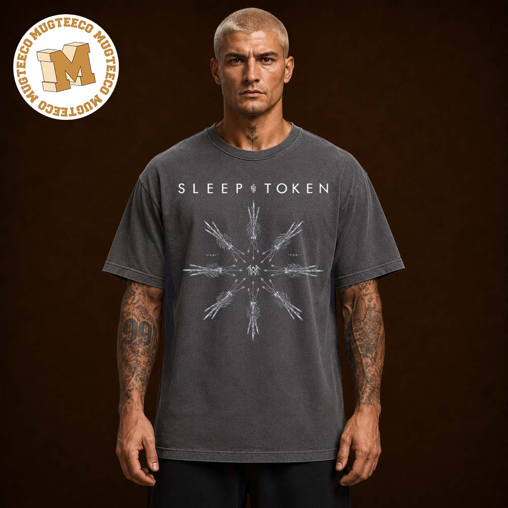 Sleep Token Arrows Black Garment Dyed Unisex T Shirt