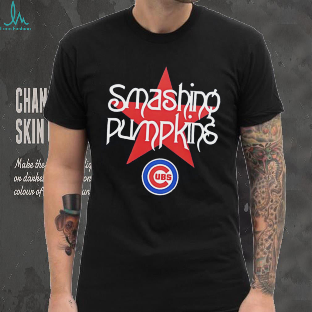 Smashing Pumpkins x Chicago Cubs logo shirt