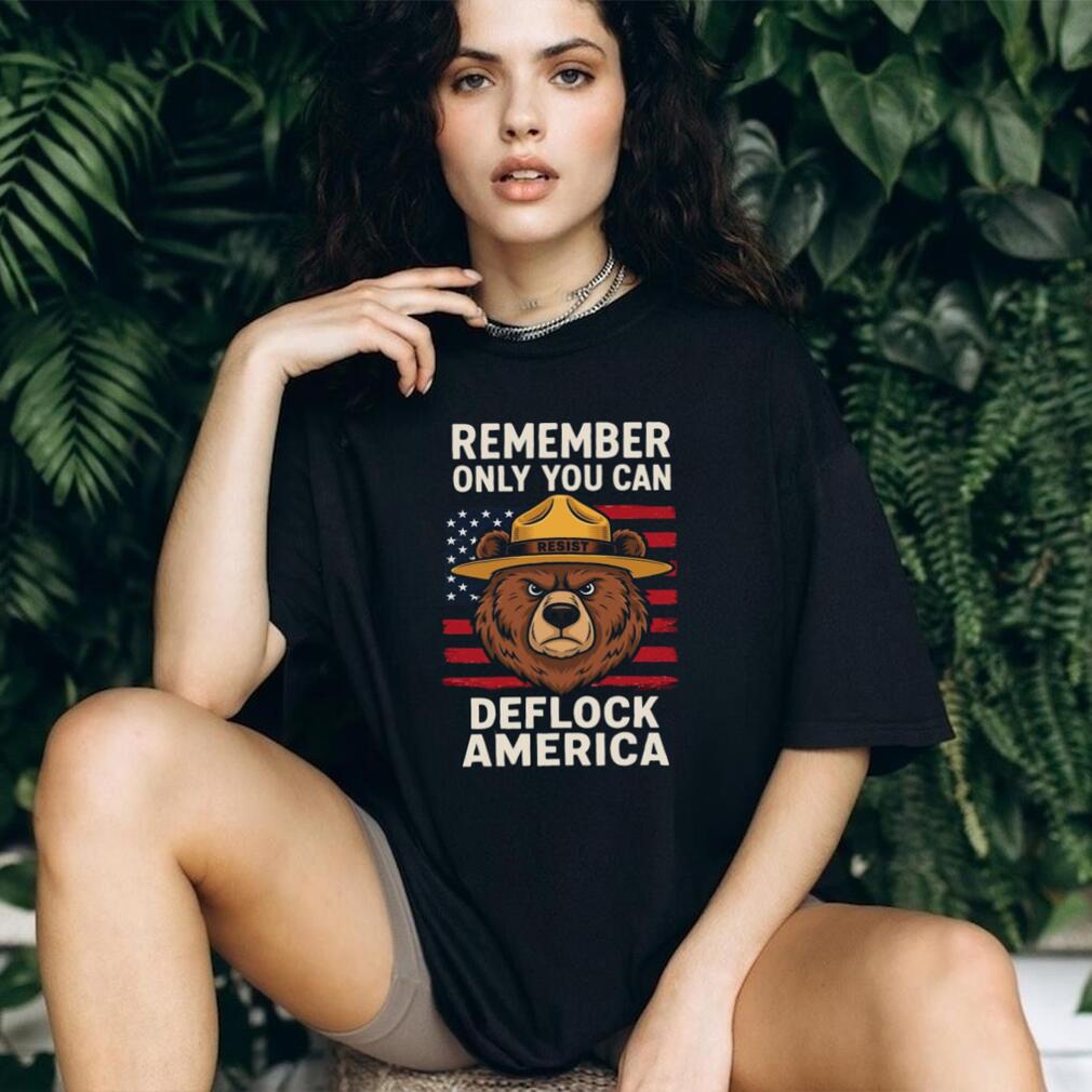 Smokey Bear US Flag Deflock America Vintage Shirt