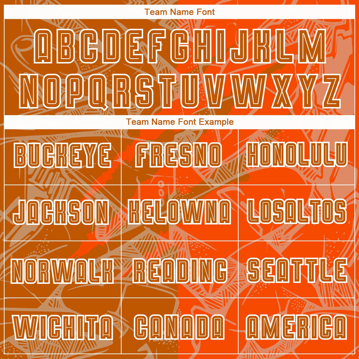 Custom Graffiti Pattern Texas Orange-Orange Scratch Sublimation Soccer Uniform Jersey
