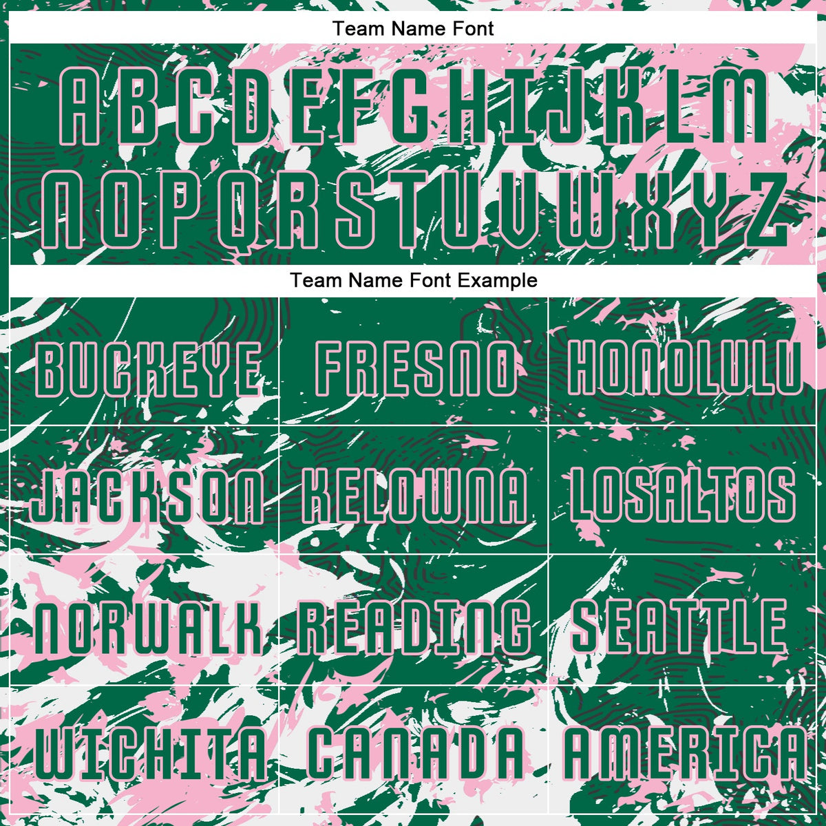 Custom Kelly Green Light Pink-White Fluid Art Splash Sublimation Soccer Uniform Jersey