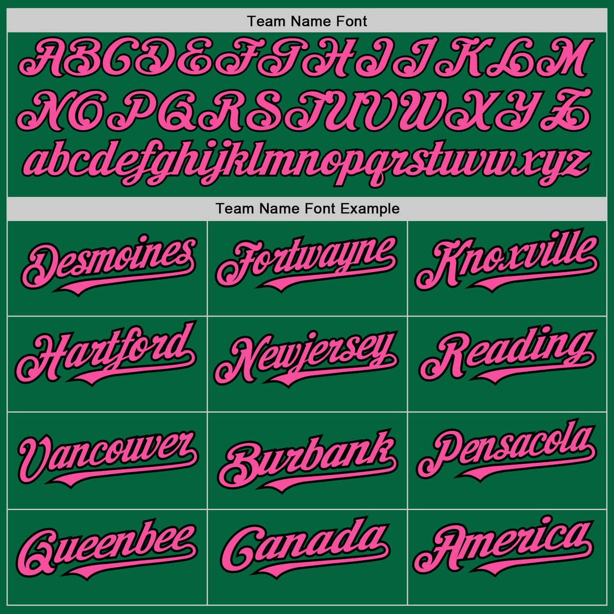 Custom Kelly Green Black Pinstripe Pink Two-Button Unisex Softball Jersey