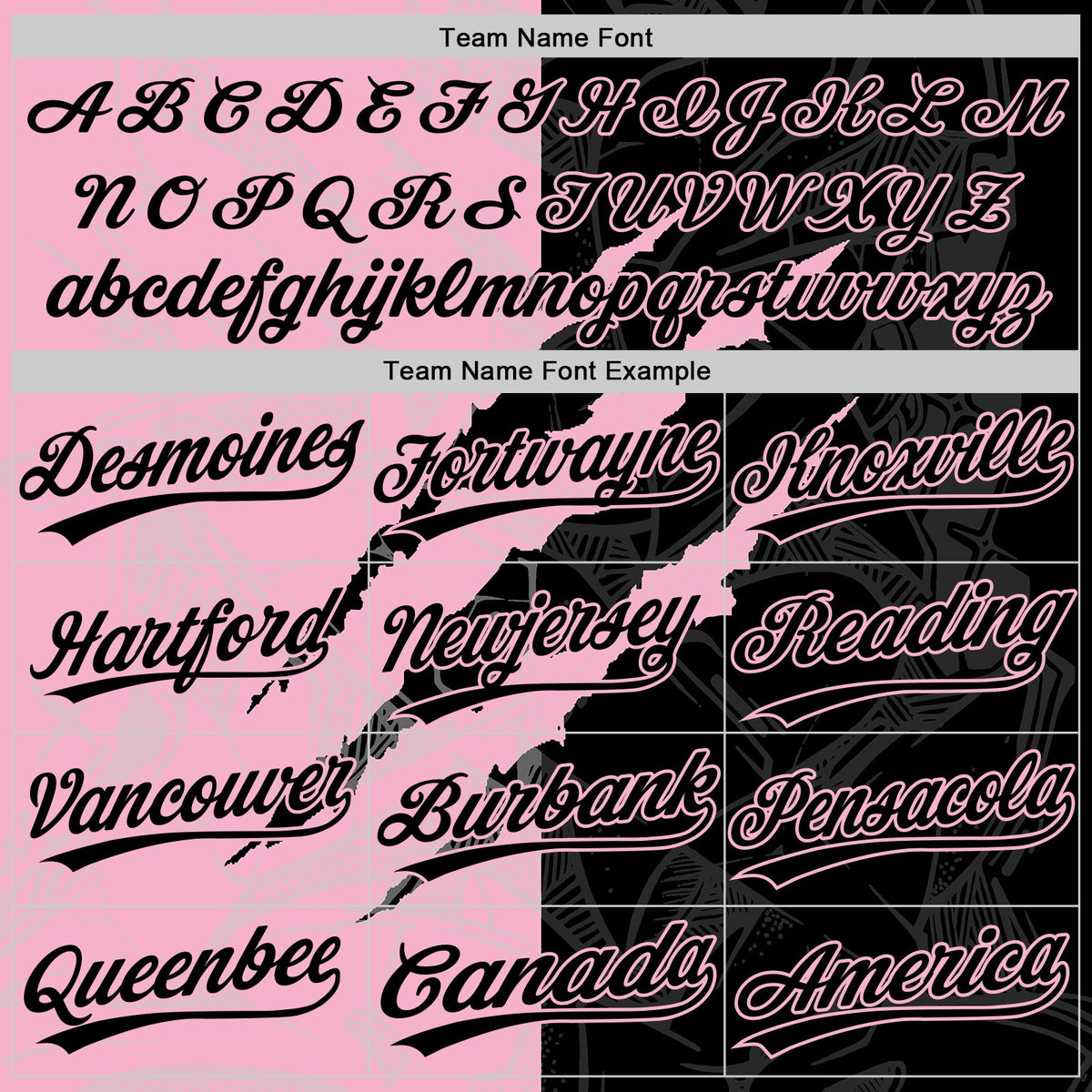 Custom Graffiti Pattern Black-Light Pink 3D Scratch Two-Button Unisex Softball Jersey