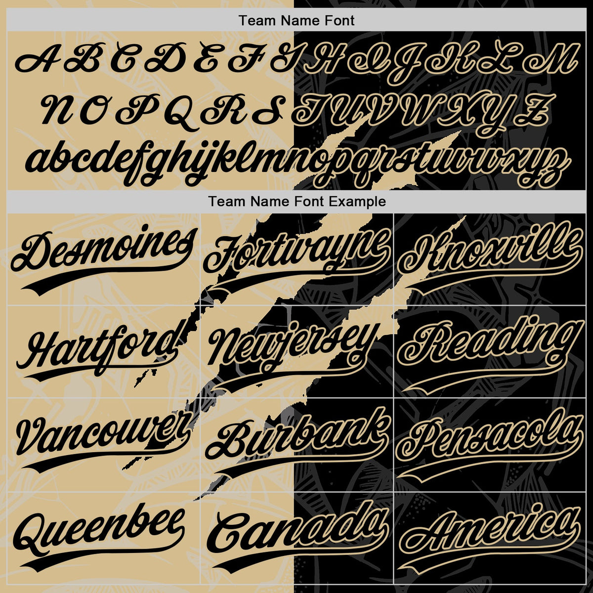 Custom Graffiti Pattern Black-Vegas Gold 3D Scratch Two-Button Unisex Softball Jersey