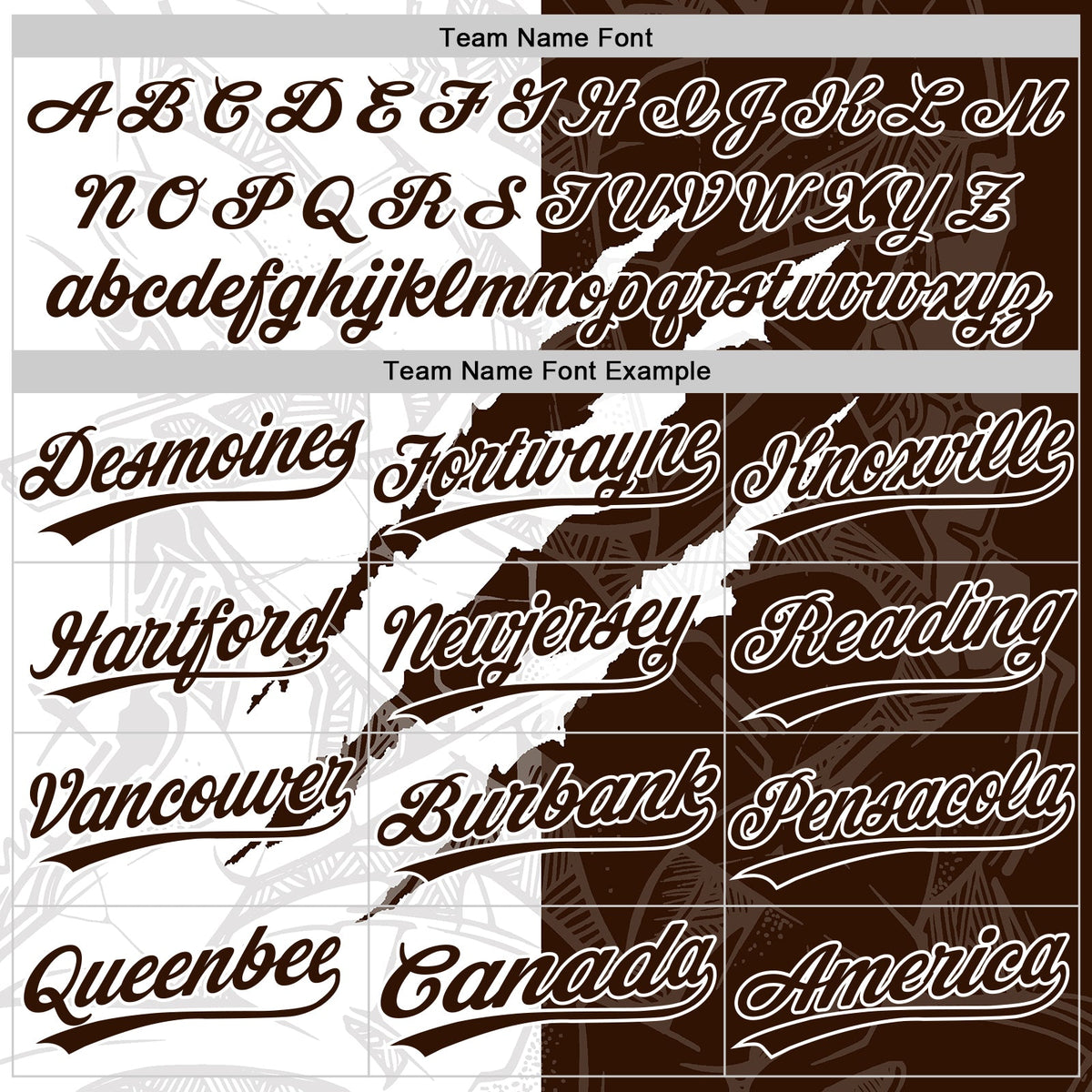 Custom Graffiti Pattern Brown-White 3D Scratch Two-Button Unisex Softball Jersey