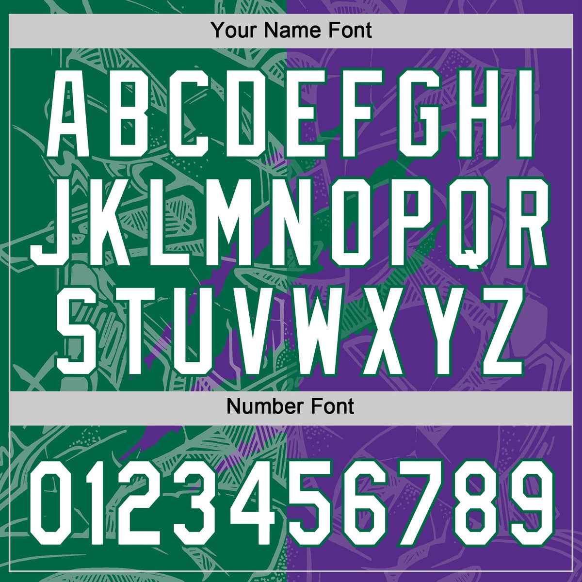 Custom Graffiti Pattern White Purple-Kelly Green 3D Scratch Two-Button Unisex Softball Jersey