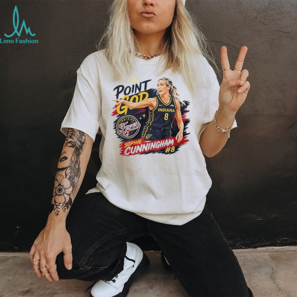 Sophie Point God Number 8 And Indiana And Fever Graphic Fan shirt