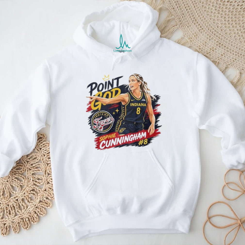 Sophie Point God Number 8 And Indiana And Fever Graphic Fan shirt