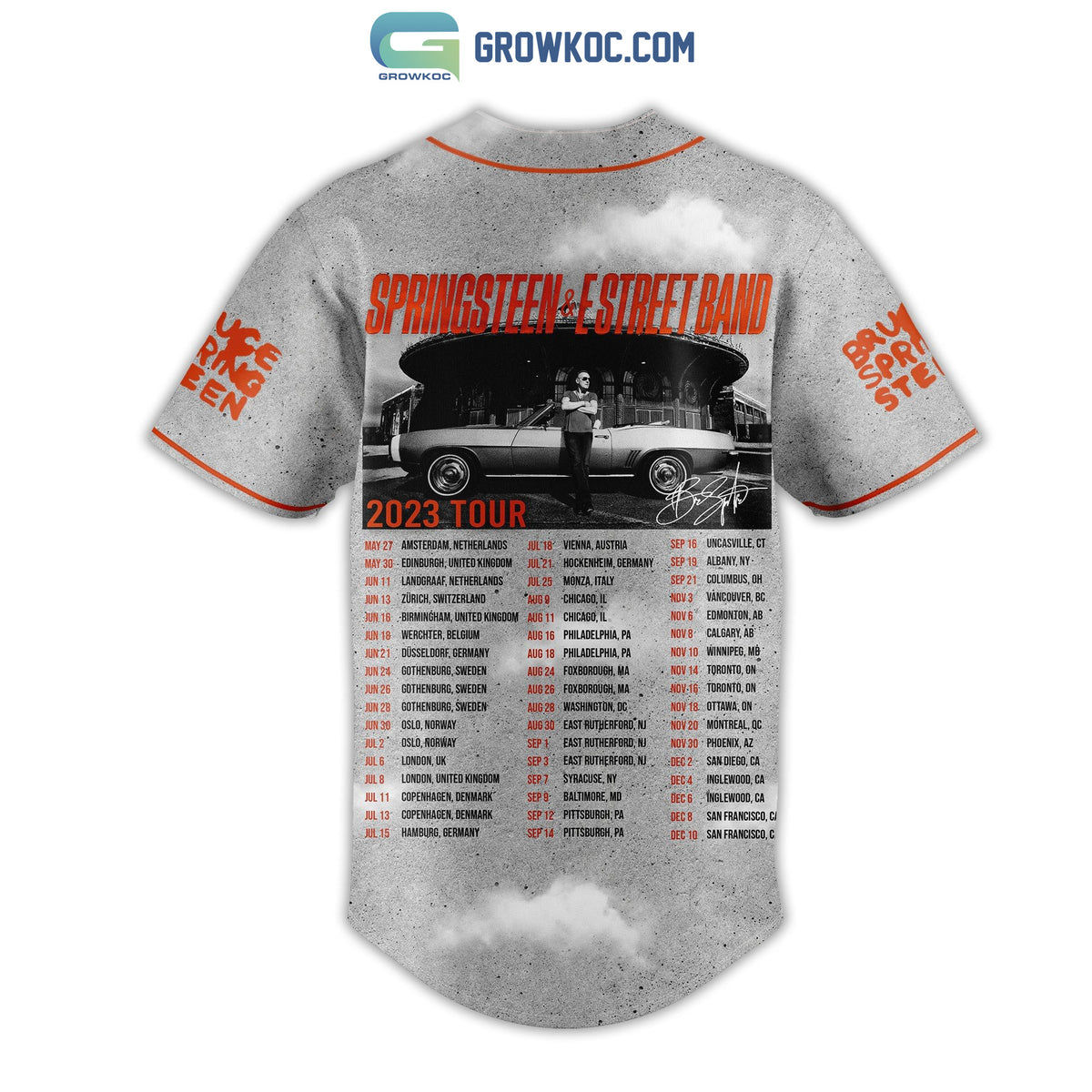 Springstreen&Estreet Band 2023 Tour Baseball Jersey