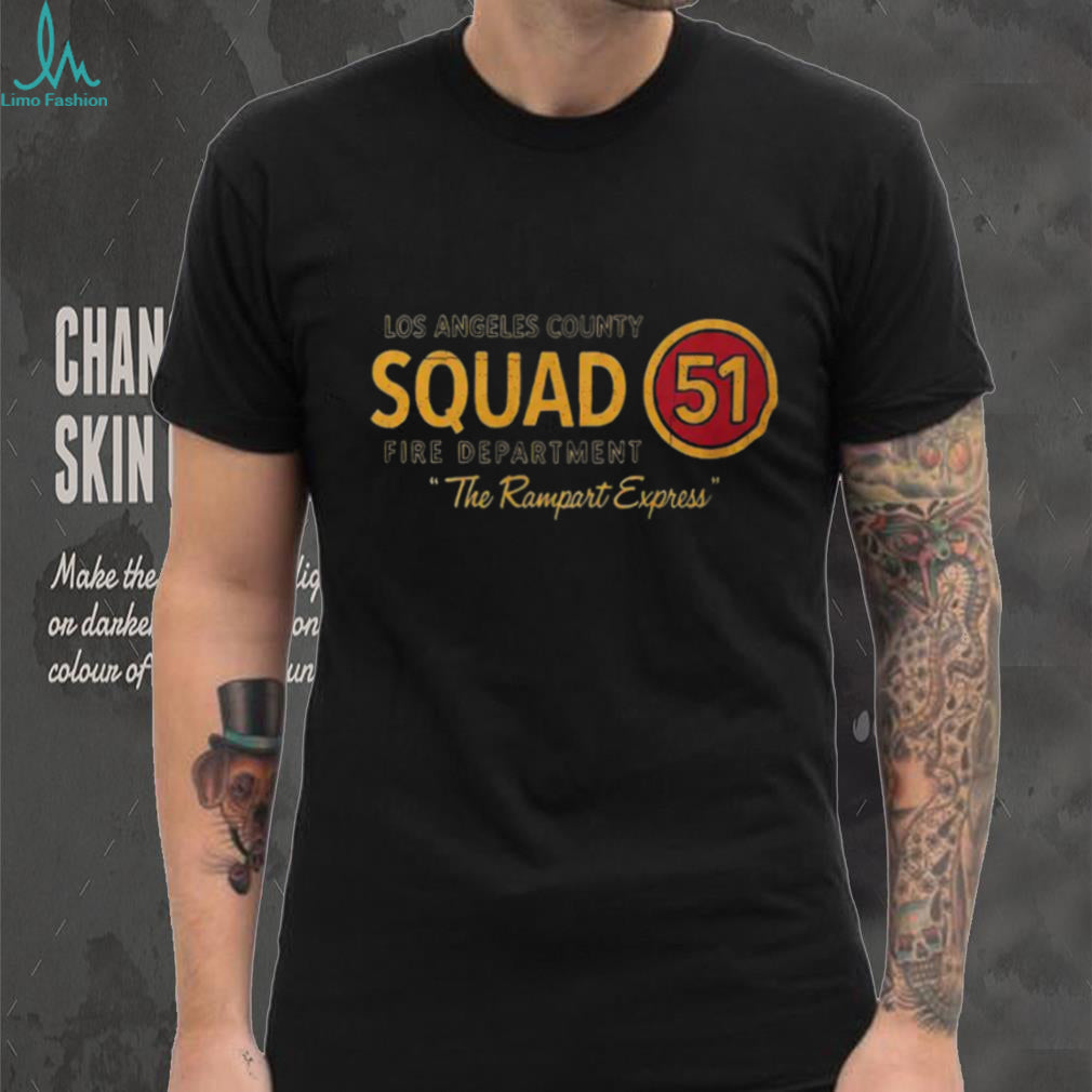 Squad 51 Los Angeles County Fire Department Rampart Express Shirt