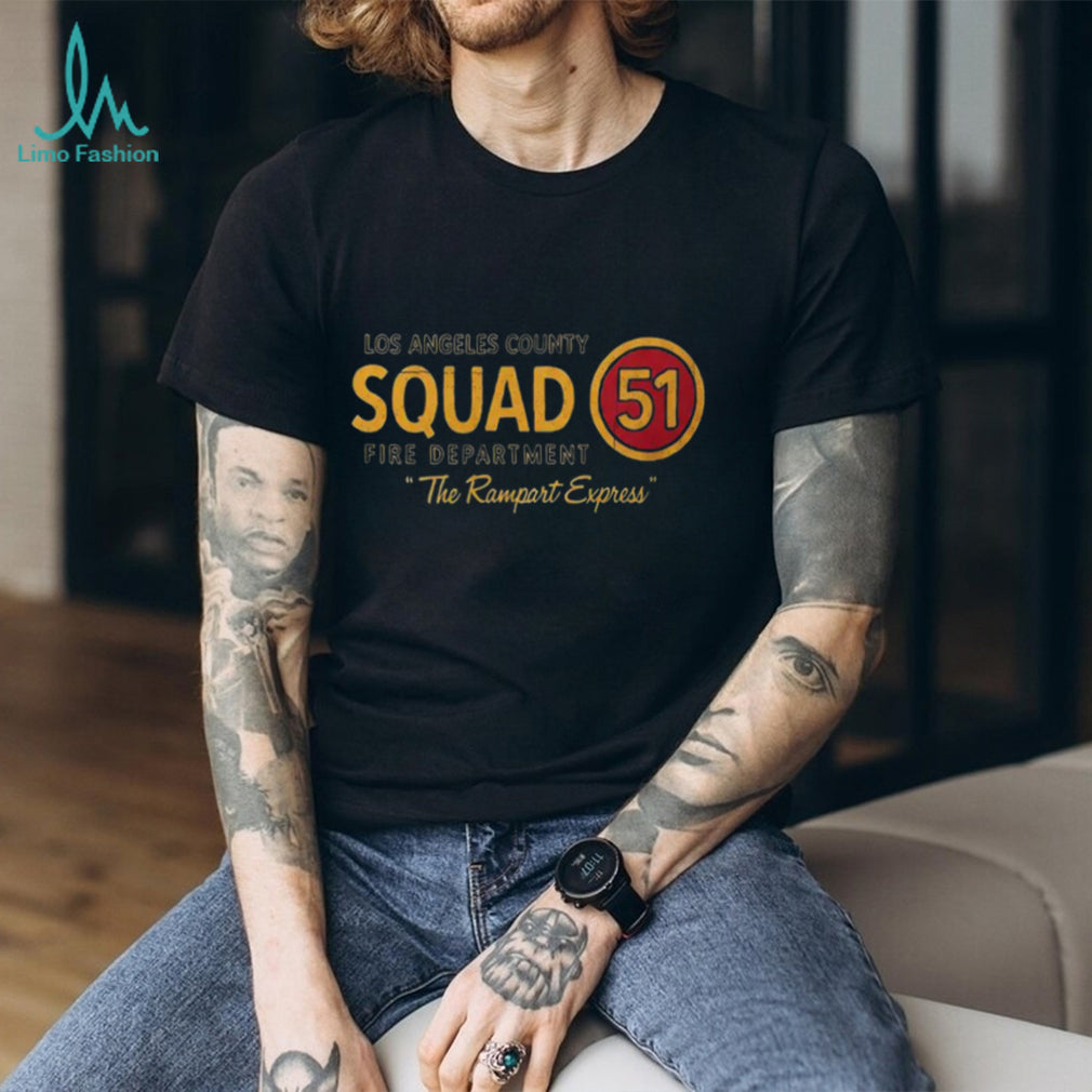 Squad 51 Los Angeles County Fire Department Rampart Express Shirt