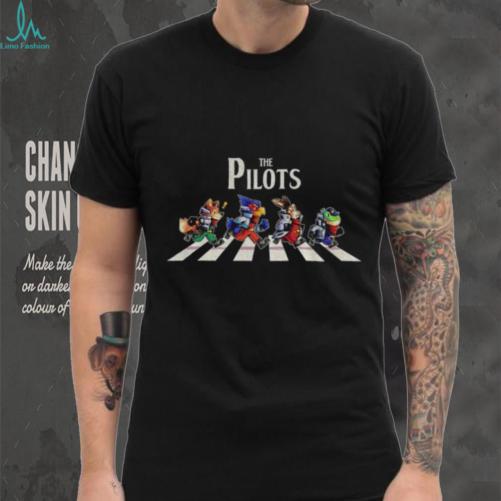 Star Fox Abbey Road The Pilots shirt