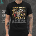Star Wars 50 Years 1977 2027 Cast Signatures Commemorative Shirt