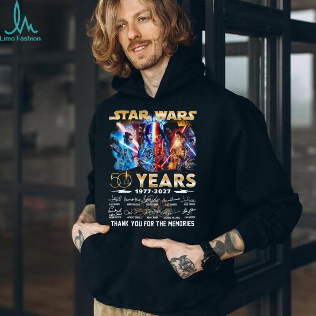 Star Wars 50 Years 1977 2027 Thank You For The Memories Shirt