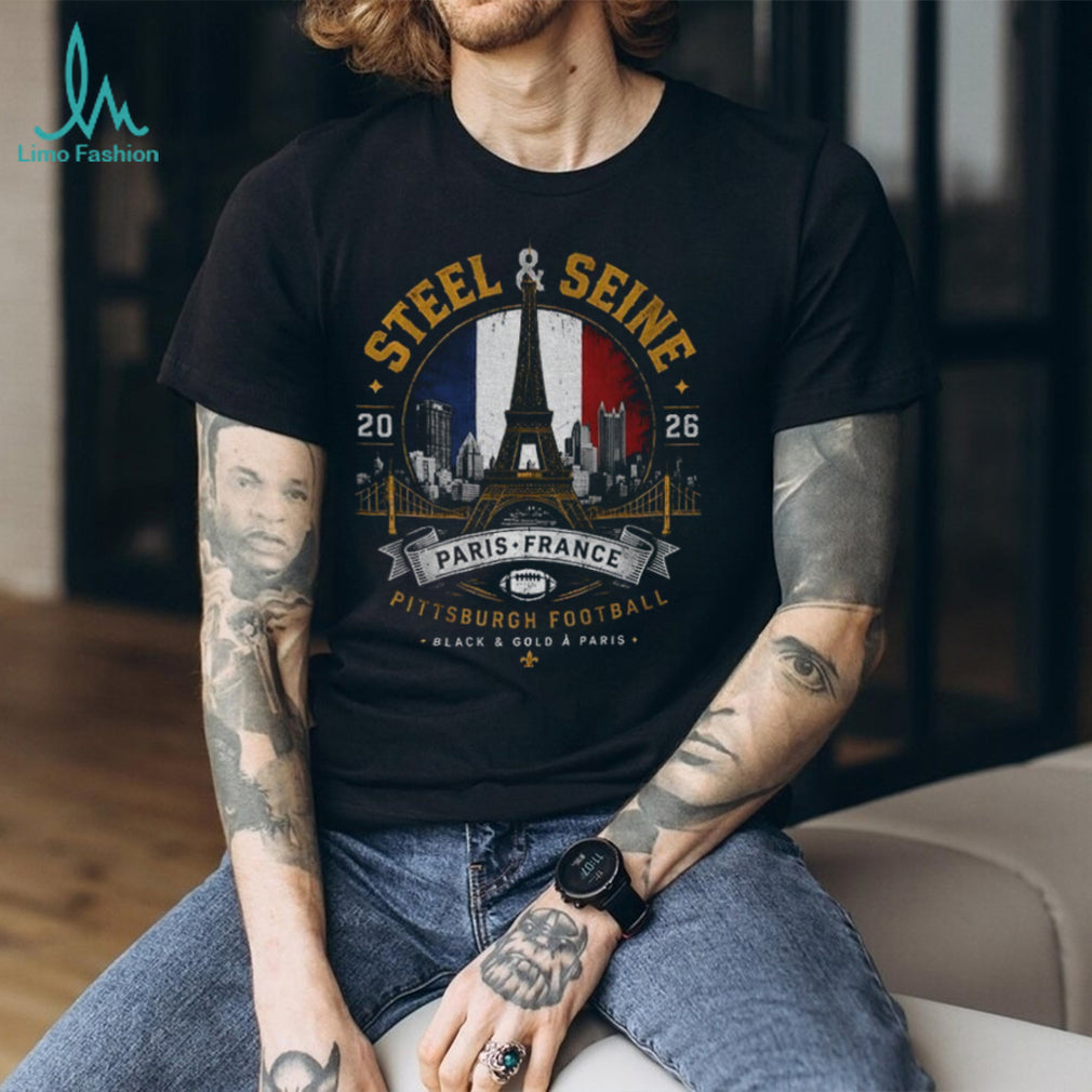 Steel and Seine Pittsburgh Football Paris France 2026 shirt