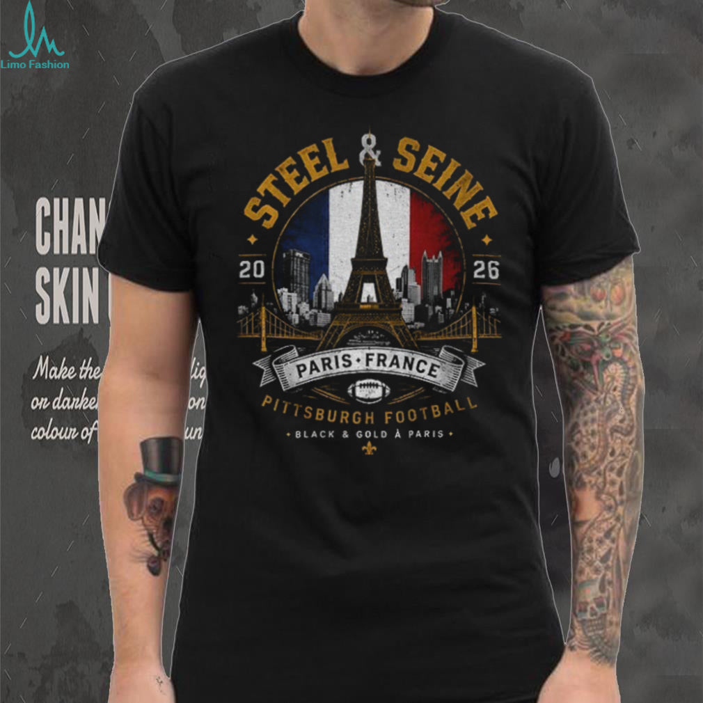 Steel and Seine Pittsburgh Football Paris France 2026 shirt
