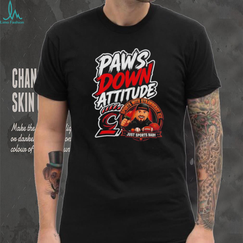 Strawberry Ice Paws Down Attitude Just Sports Baby Cincinnati shirt