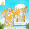 Pittsburgh Pirates Hawaiian Shirt Sunshine Hibiscus Palm Leaves Baseball Apparel